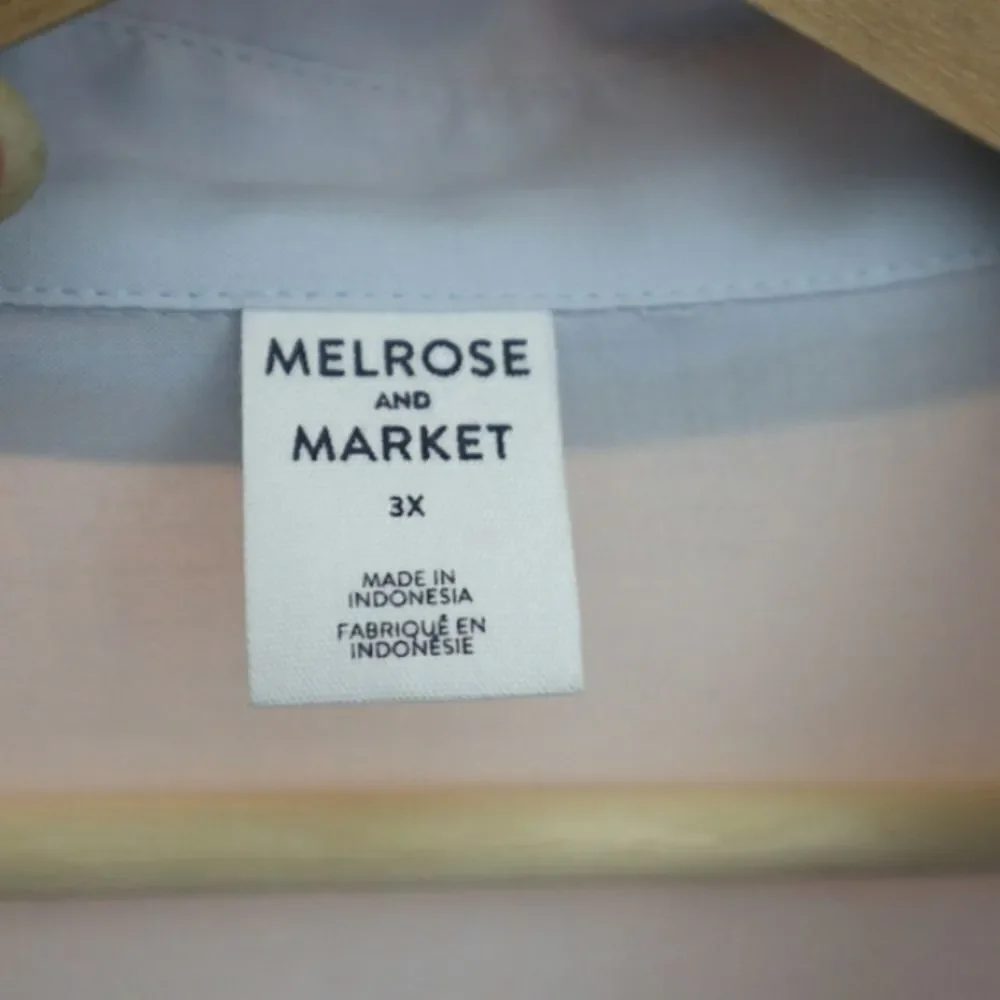 New Melrose and Market blue shirt size 3x - Picture 5 of 9